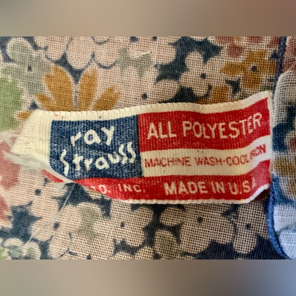 Vintage Mid Century All Polyester RAY STRAUSS Scarf Wrap Bandanna Kerchief - Picture 13 of 15